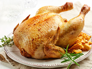 Image showing whole roasted chicken