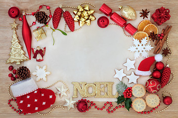 Image showing Christmas Abstract Background Border