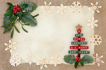 Image showing Christmas Abstract Border