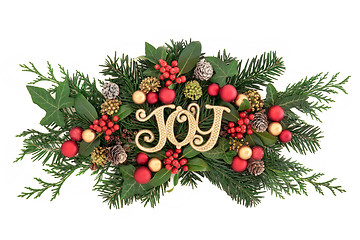 Image showing Christmas Joy Decoration