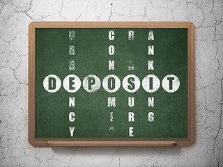 Image showing Currency concept: Deposit in Crossword Puzzle