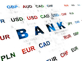 Image showing Banking concept: Bank on Digital background