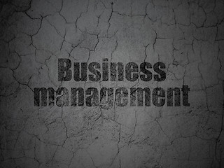 Image showing Finance concept: Business Management on grunge wall background