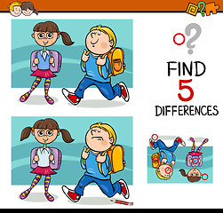 Image showing differences activity for kids