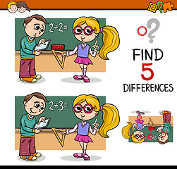 Image showing differences task for children