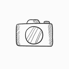 Image showing Camera sketch icon.