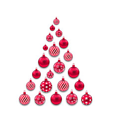 Image showing Colorful Christmas Glass Balls