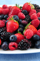 Image showing Assorted fresh berries