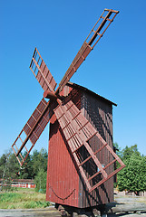 Image showing Red Windmill