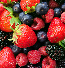 Image showing Assorted fresh berries