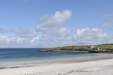 Image showing Kilmurvey Beach, Inishmore, Aran Island, Ireland, Europe