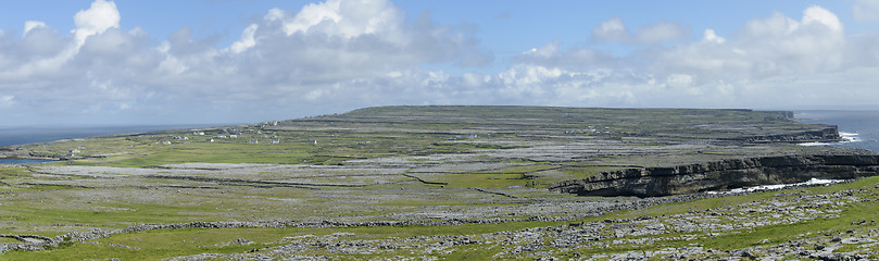 Image showing Inishmore panorama, Aran Islands, Ireland, Europe