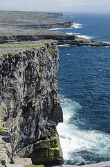 Image showing Cliffs of Inishmore, Aran Islands, Ireland, Europe