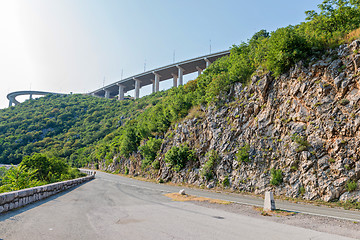 Image showing Highway viaduct close-up