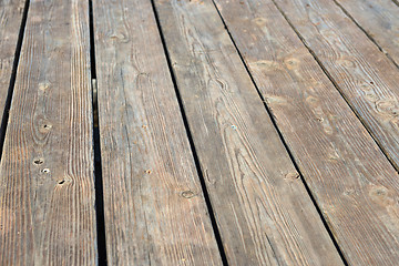 Image showing Empty top of wooden background