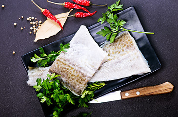 Image showing raw fish fillet