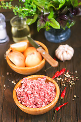 Image showing minced meat