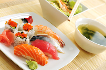 Image showing Sushi lunch