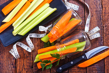 Image showing celery with carrot