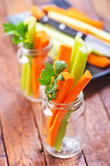 Image showing celery with carrot