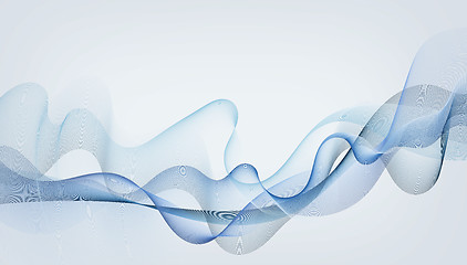 Image showing light blue and blue motion lines on light gray background