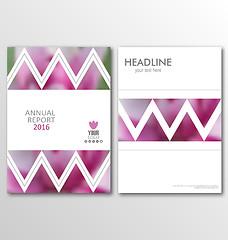 Image showing Business Brochures, Blur Backgrounds. Layout Can Be Used for Design for Poster, Magazine, Flyer
