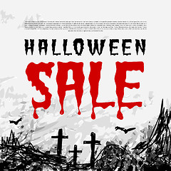 Image showing Halloween sale vector background