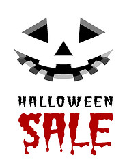 Image showing Halloween sale vector background