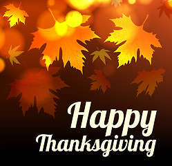 Image showing Happy thanksgiving vector background