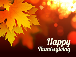 Image showing Happy thanksgiving vector background