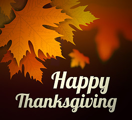 Image showing Happy thanksgiving vector background