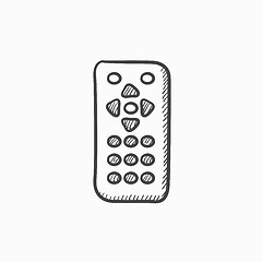 Image showing Remote control sketch icon.