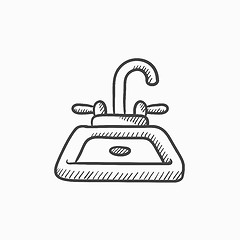 Image showing Sink sketch icon.