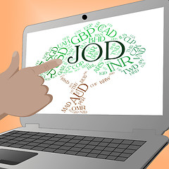 Image showing Jod Currency Indicates Worldwide Trading And Banknote