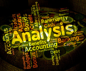 Image showing Analysis Word Shows Data Analytics And Analyse