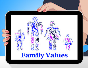 Image showing Family Values Shows Blood Relation And Ethics