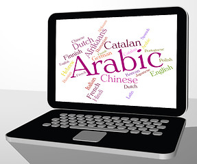 Image showing Arabic Language Shows Text Words And Translate