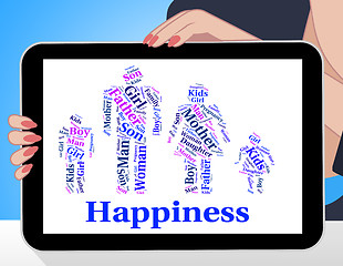 Image showing Happiness Family Shows Blood Relative And Cheer