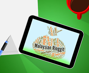 Image showing Malaysian Ringgit Represents Exchange Rate And Forex
