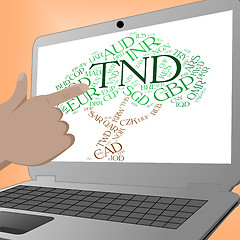 Image showing Tnd Currency Shows Worldwide Trading And Broker