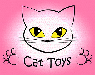 Image showing Cat Toys Means Pedigree Cats And Felines