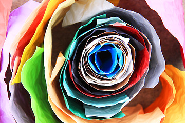 Image showing color paper roll background