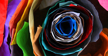 Image showing color paper roll background