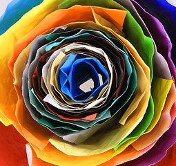 Image showing color paper roll background