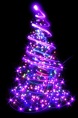 Image showing color christmas tree