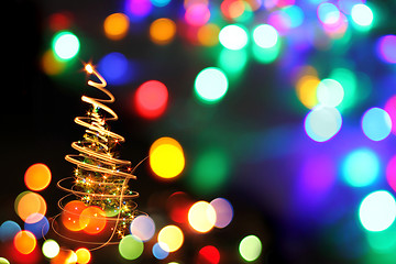 Image showing abstract christmas tree