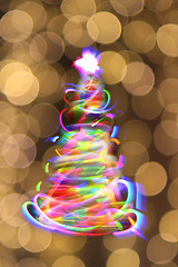 Image showing abstract christmas tree