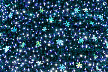 Image showing abstract color christmas lights