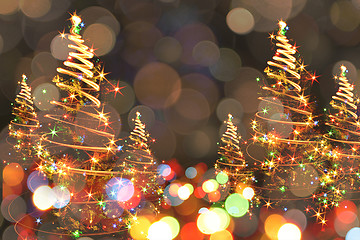 Image showing abstract christmas tree