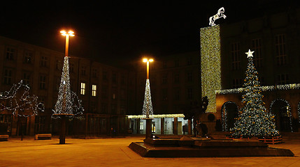 Image showing Ostrava in the christmas night